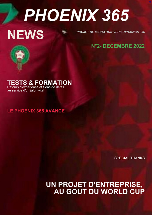 PHOENIX 365- N°2 - DECEMBRE 2022 - DRAFT - A magazine created with Madmagz
